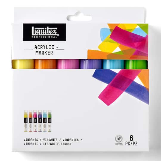 Liquitex&#xAE; Professional 6 Color Wide Acrylic Marker Set, Vibrant